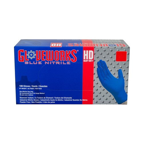 GLOVEWORKS HD PREMIUM DIAMOND TEXTURE NITRILE GLOVE in 2023