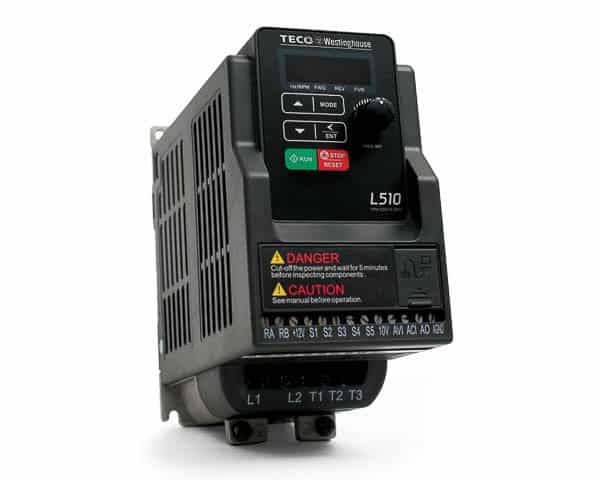 L510-203-H1-U 3 HP Teco Variable Frequency Drive 230V. 1 Ph Input 3 Ph Out 